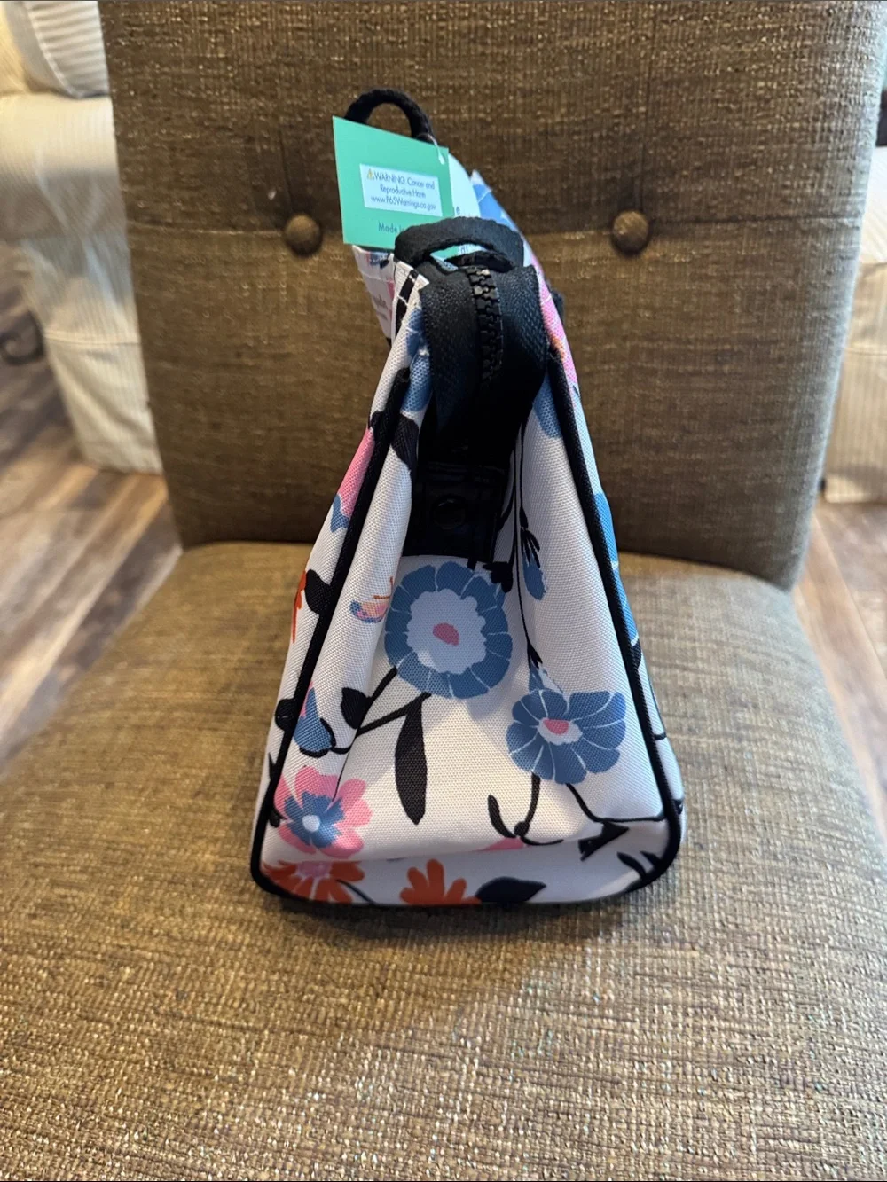 Kate Spade floral lunch bag tote with food storage container NWT